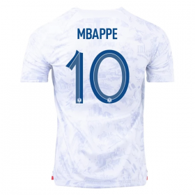 Maillot de Foot France Mbappé 10 Extérieur Coupe du monde 2022